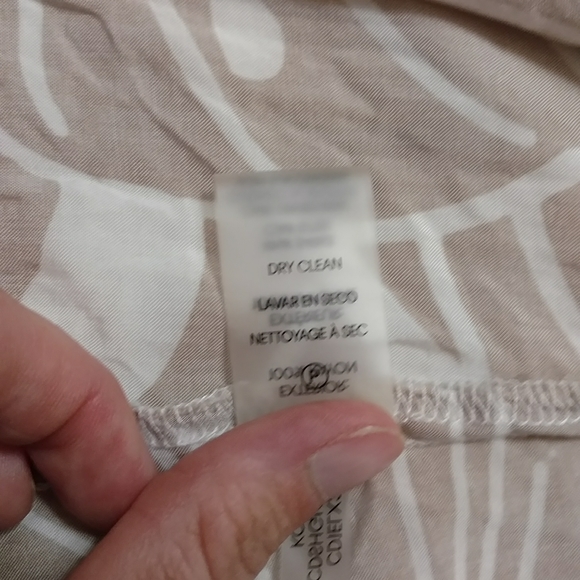 Calvin Klein Collared Dress Tie Waist Button Front - Picture 9 of 9